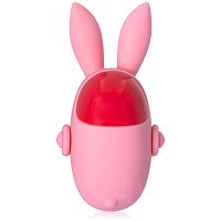 Różowy króliczek mini masażer całego ciała masturbator dla kobiet - 79186214 - 7