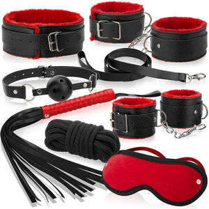 SEKSOWNY ZESTAW DO KRĘPOWANIA I CHŁOSTY, GADŻETY BDSM, BONDAGE - 77191436