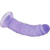 Wygięty penis żelowy realistyczne dildo na przyssawce - 73047123 - 2