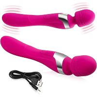 Dwustronny wibrator masażer intymny osobne silniki intensywna wibracja – 78612960 - 4