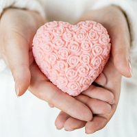 LaQ naturalne mydło glicerynowe serce na walentynki 120g - 76898028 - 5