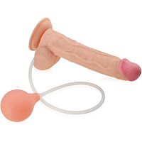 Duży penis 26cm z wytryskiem realistyczne dildo na przyssawce - 72143308 - 2