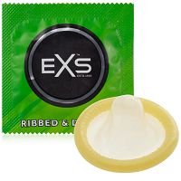 Prezerwatywy ze stymulującymi prążkami EXS RIBBED & DOTTED 12 szt. - 78886149 - 3