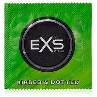 Prezerwatywy ze stymulującymi prążkami EXS RIBBED & DOTTED 12 szt. - 78886149 - 4