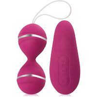 Zdalnie sterowane kulki gejszy z masażerem - ciemny róż - yai 004cr - 3
