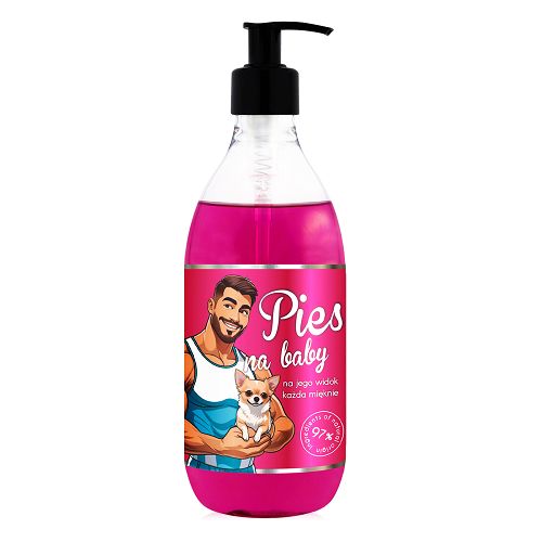 Wegański żel pod prysznic dla mężczyzn PIES NA BABY 500 ml - 75745357