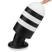 Duży silikonowy korek analny z mocną przyssawką 7,5 cm - 78741855 - 5