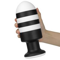 Duży silikonowy korek analny z mocną przyssawką 7,5 cm - 78741855 - 8