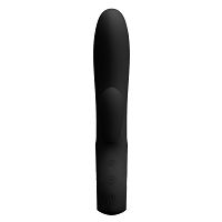 Silikonowy czarny wibrator 12 funkcji masażu i wypustka do łechtaczki - 72641198 - 4