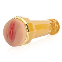 Realistyczna sztuczna pochwa Jessie z regulowaną przyssawką i wibracjami - 77751329 - 2