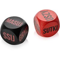 Kości miłości sex gra erotyczna - wylosuj część ciała i co z nim będziesz robić - 75181217 - 2