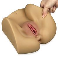 Realistyczny cielisty masturbator męski sztuczna pochwa i anus - 78786946 - 4
