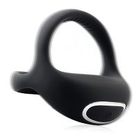 Czarny wibrujący pierścień erekcyjny sterowany aplikacją - OUTLET - 6