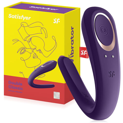 Satisfyer double classic - wibrator dla par masażer do używania podczas seksu 10 funkcji - 77887717