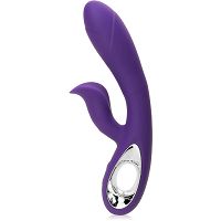 Giętki wibrator z nasadką łechtaczkową wiele programów wibracji - 70725911 - 3