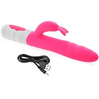 Rotacyjny wibrator ze stymulatorem łechtaczki dwa wielofunkcyje silniki - 71289382 - 2