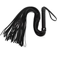 Skórzany solidny pejcz bdsm do erotycznej chłosty 76 cm - 70942141 - 2