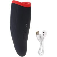 Silikonowy masturbator podgrzewany do 42stc - 10 funkcji pieszczot - 76889887 - 11