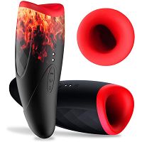 Silikonowy masturbator podgrzewany do 42stc - 10 funkcji pieszczot - 76889887 - 10