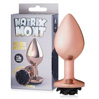 Anal plug 9 cm korek analny z czarną różą -  79251909 - 6