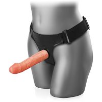 Długi żelowy strap on na regulowanych pasach - lbb 022008 - 3