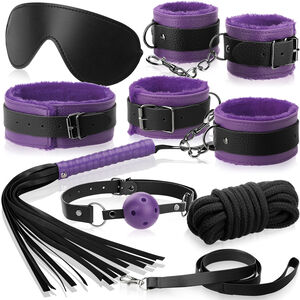 EROTYCZNY ZESTAW SEX ZABAWEK DO BDSM, GADŻETY DO KRĘPOWANIA I CHŁOSTY, BONDAGE - 72814921