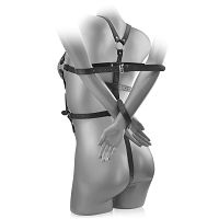 Skórzana uprząż, body krępujące ręce z tyłu - sado-maso - bdsm - 73074859 - 2