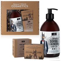 Wegański zestaw dla mężczyzn DOBERMAN żel+mydło+masło - 78640432 - 2