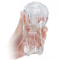 Sztuczna pochwa przezroczysta męski masturbator z wypustkami - 73510717 - 2