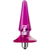 Różowy korek analny z wibracjami żelowy plug 7 wibracji – 70644032 - 4