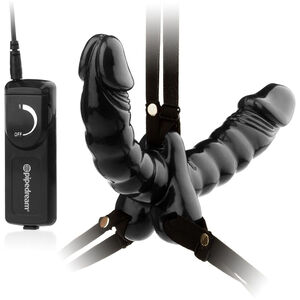 Fetish fantasy podwójny wibrujący penis strap-on - ssd 6510051