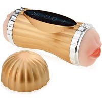 Dwustronny masturbator w tubie sztuczna pochwa i usta do loda - 71980369 - 2