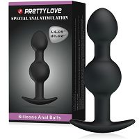 Drgający anal plug z manualną wibracją kulkowy korek analny - 78468818 - 2