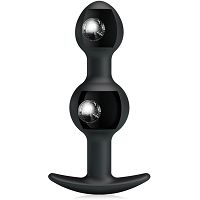 Drgający anal plug z manualną wibracją kulkowy korek analny - 78468818 - 7