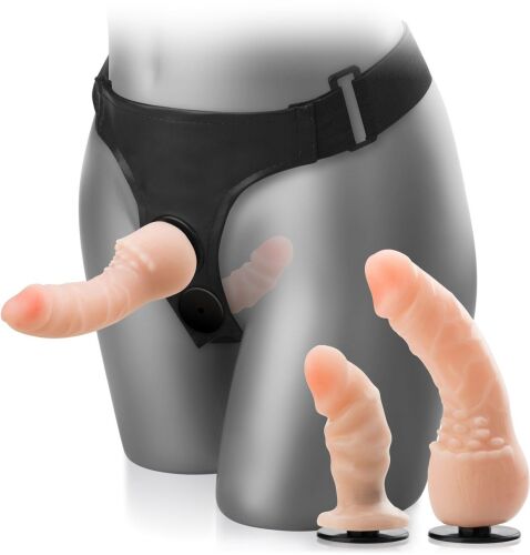 PODWÓJNY STRAP-ON – DWA CIELISTE ROZKOSZNE KUTASIKI – 81281032