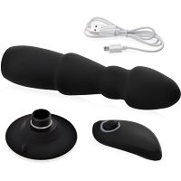 Mocny wibrator analny sterowany pilotem masażer prostaty z przyssawką - 10 funkcji - 71218634 - 2