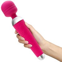 Silikonowy masażer - wibrator 10 programów - podświetlany led - 50286566 - 3