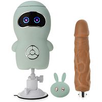 Sex maszyna z pilotem podgrzewany do 42stc wibrator posuwisty robot do orgazmów - 71750764 - 2