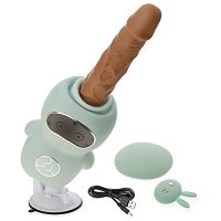 Sex maszyna z pilotem podgrzewany do 42stc wibrator posuwisty robot do orgazmów - 71750764 - 3