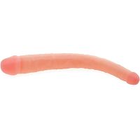 Cienki penis dwustronny dildo do podwójnej penetracji - 76811601 - 3