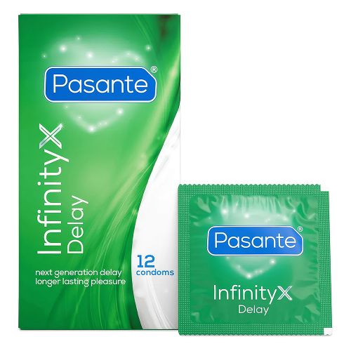 Pasante Infinity X Delay prezerwatywy opóźniające wytrysk 12 szt - 79986046