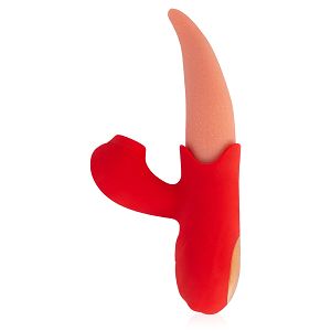 Wibrator język  z masażerem powietrznym 10 programów - 77610834