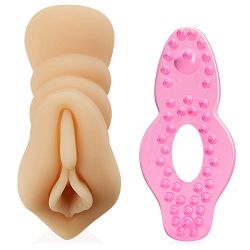 Zestaw dla mężczyzn sztuczna pochwa + pierścień erekcyjny - 74025299