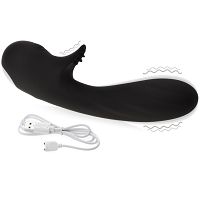 Gładki wibrator ze stymulatorem łechtaczki - 75144642 - 4