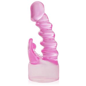 Spiralna nakładka z nasadką łechtaczkową na masażer – 74733267