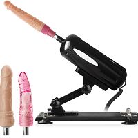 Sex maszyna - 420 ruchów/minutę - turbo wibrator ruch posuwisty + 3 dildo w zestawie - 72069465 - 3