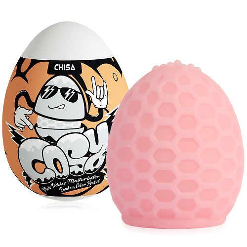 Różowe żelowe jajko masturbator z lubrykantem dla mężczyzn - 78864184