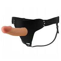 Realistyczny strap-on regulowane pasy dildo 17,5 cm - 74960141 - 2