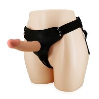 Realistyczny strap-on regulowane pasy dildo 17,5 cm - 74960141 - 3