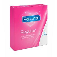 Pasante Regular klasyczne prezerwatywy ze zbiorniczkiem 3 szt - 79479525 - 2